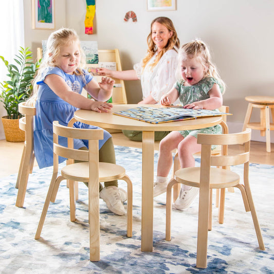 G81040 Nordic Table and 4 Chairs Natural Lifestyle 0597 Main | Natural