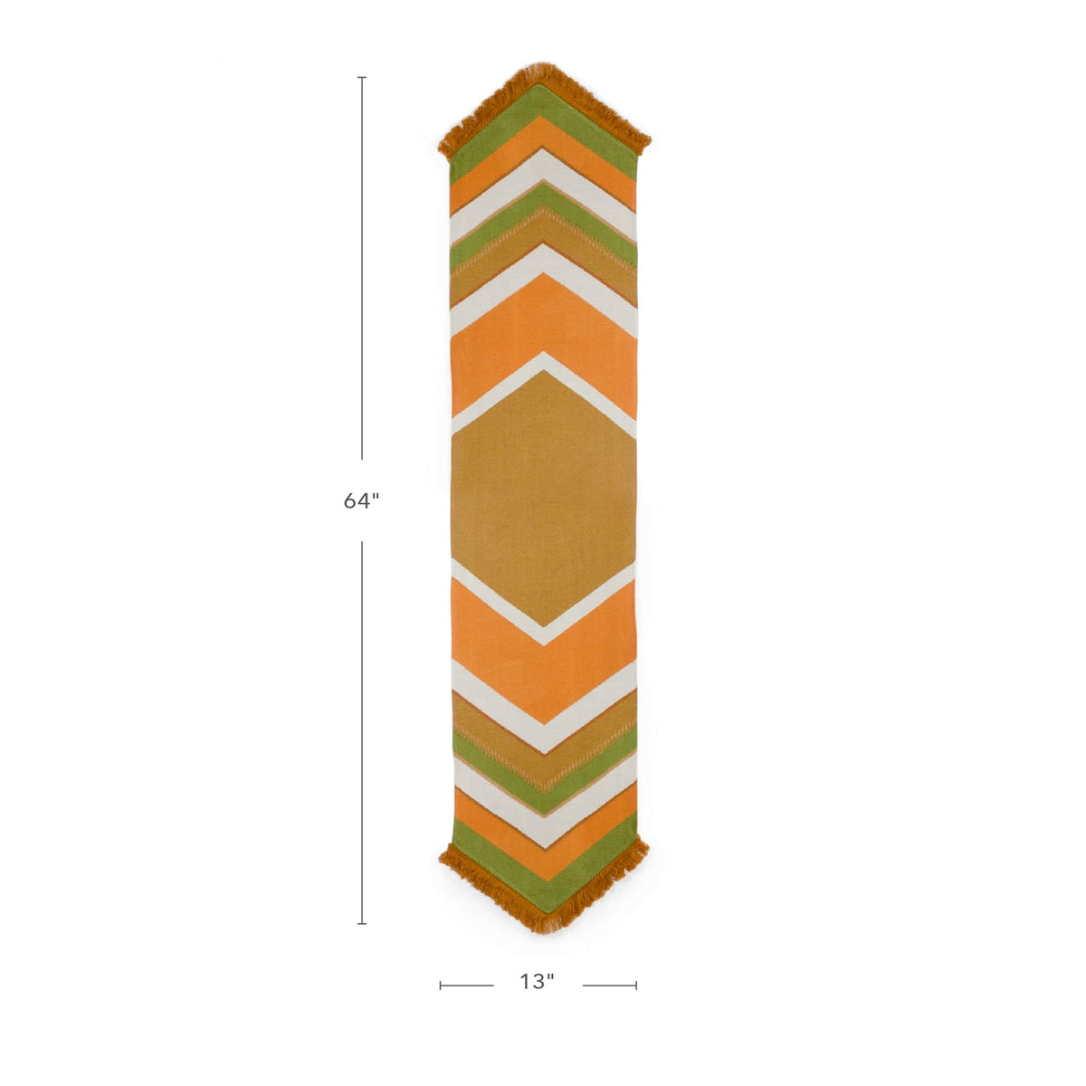 U7236 Earth Toned Decorative Runner Dimensions