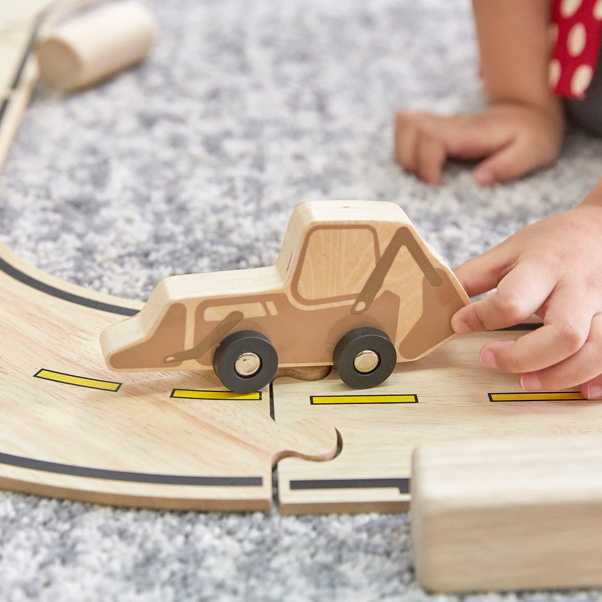 G6726 Mini Wooden Trucks Set of 10 Front Loader