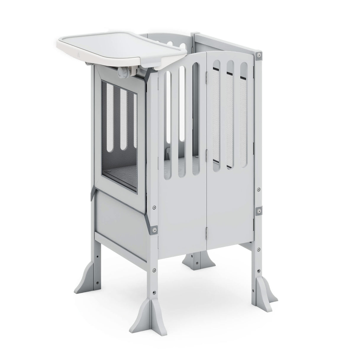 G97544 Contemporary Kitchen Helper and Tray Bundle Gray Main | Gray