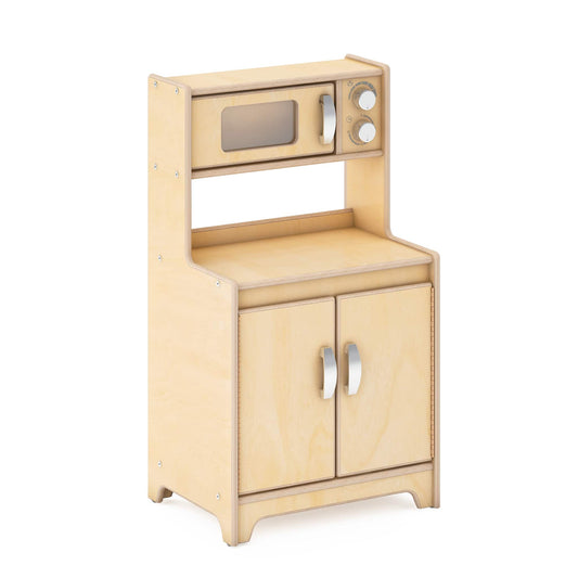 G80435 EdQ Kitchen Microwave and Cupboard Natural Silo 1 Main | Natural