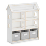 G80229 EdQ Dollhouse Bookcase White Main | White