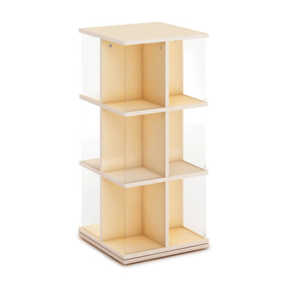 G80328 EdQ Rotating Bookshelf Natural Silo | Natural