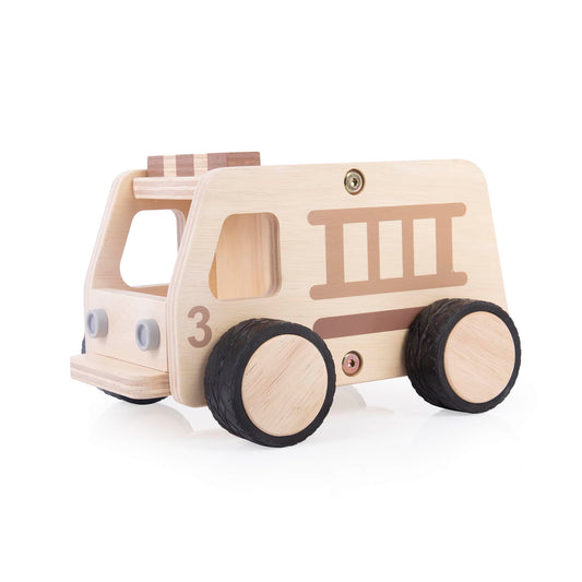 G6723 Wooden Fire Truck Product