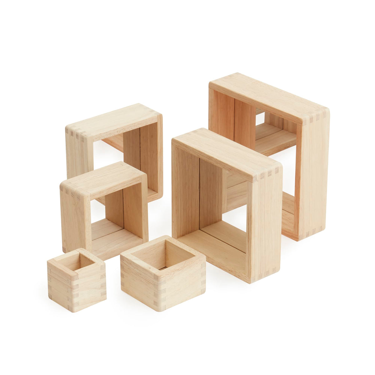 300649 Nesting Pyramid Mirror Set Silos 1