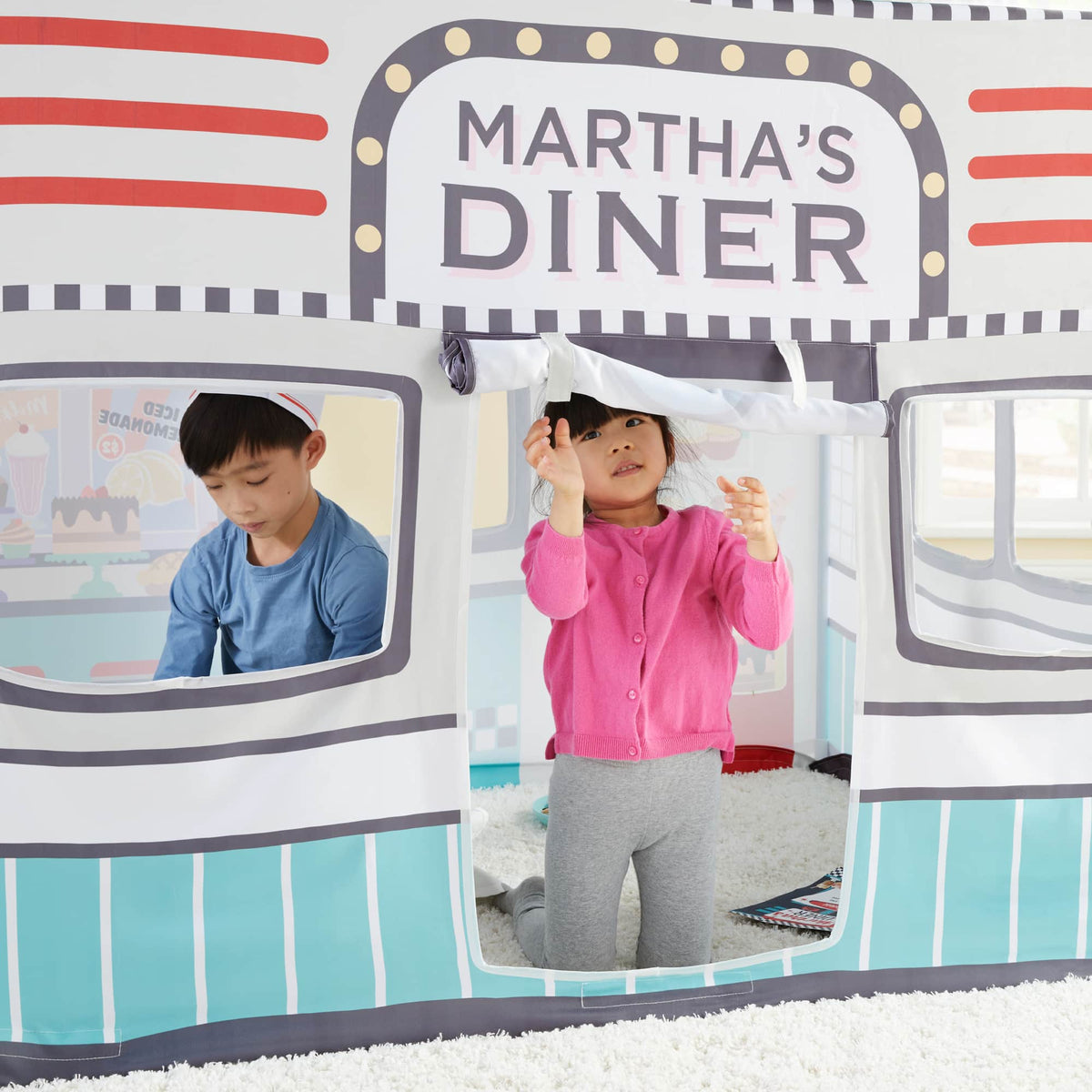 G78100 Martha Stewart Play Tent Diner Lifestyle Detail 2