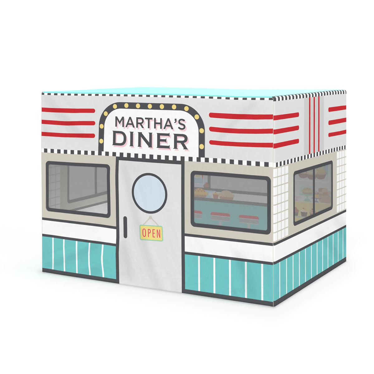 G78100 Martha Stewart Play Tent Diner Silo Front