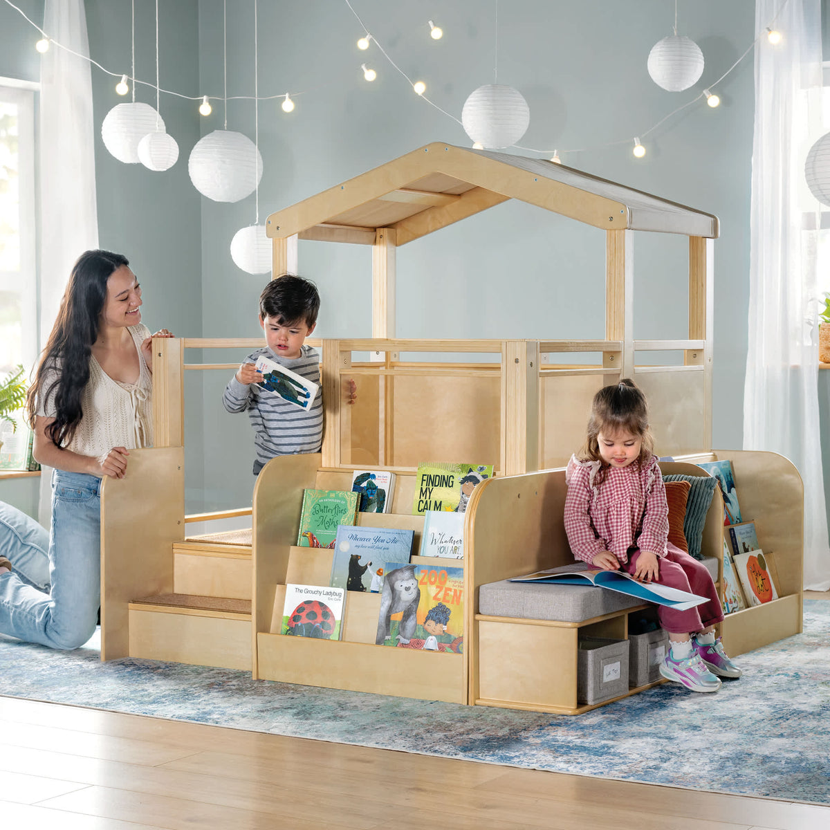 G97117 Cozy Corner Reading Loft Natural Life 9320 9414 9341 9356
