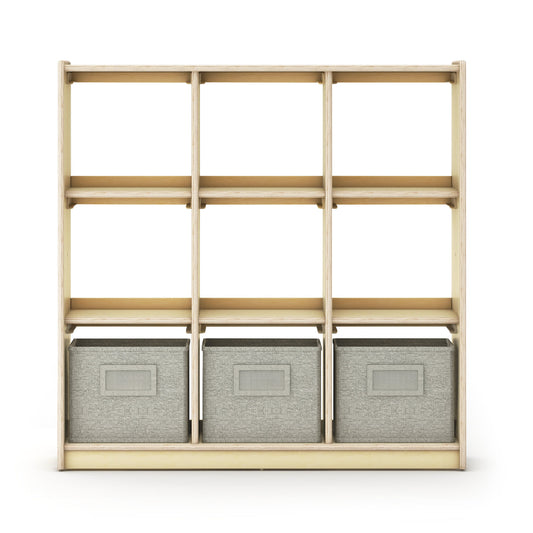 G92212 Curated Storage 3×3 Unit Natural Silo 2 Front | Natural