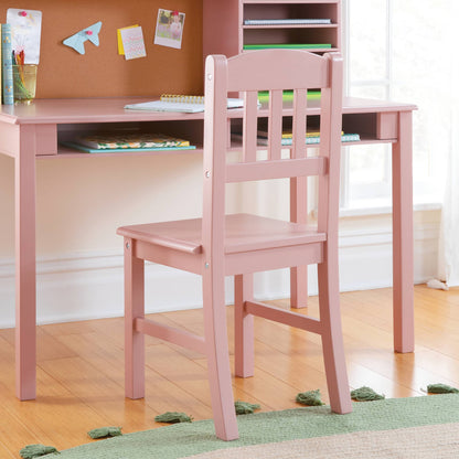 G27640 Media Desk and Chair Pink Detail 1 | Pink
