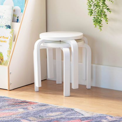 G82043 Nordic Stools Set of 2 White Env 4029 | White