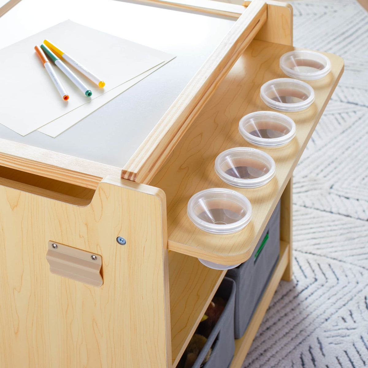 G51091 Desk to Easel Art Cart Natural Env 0153 | Natural