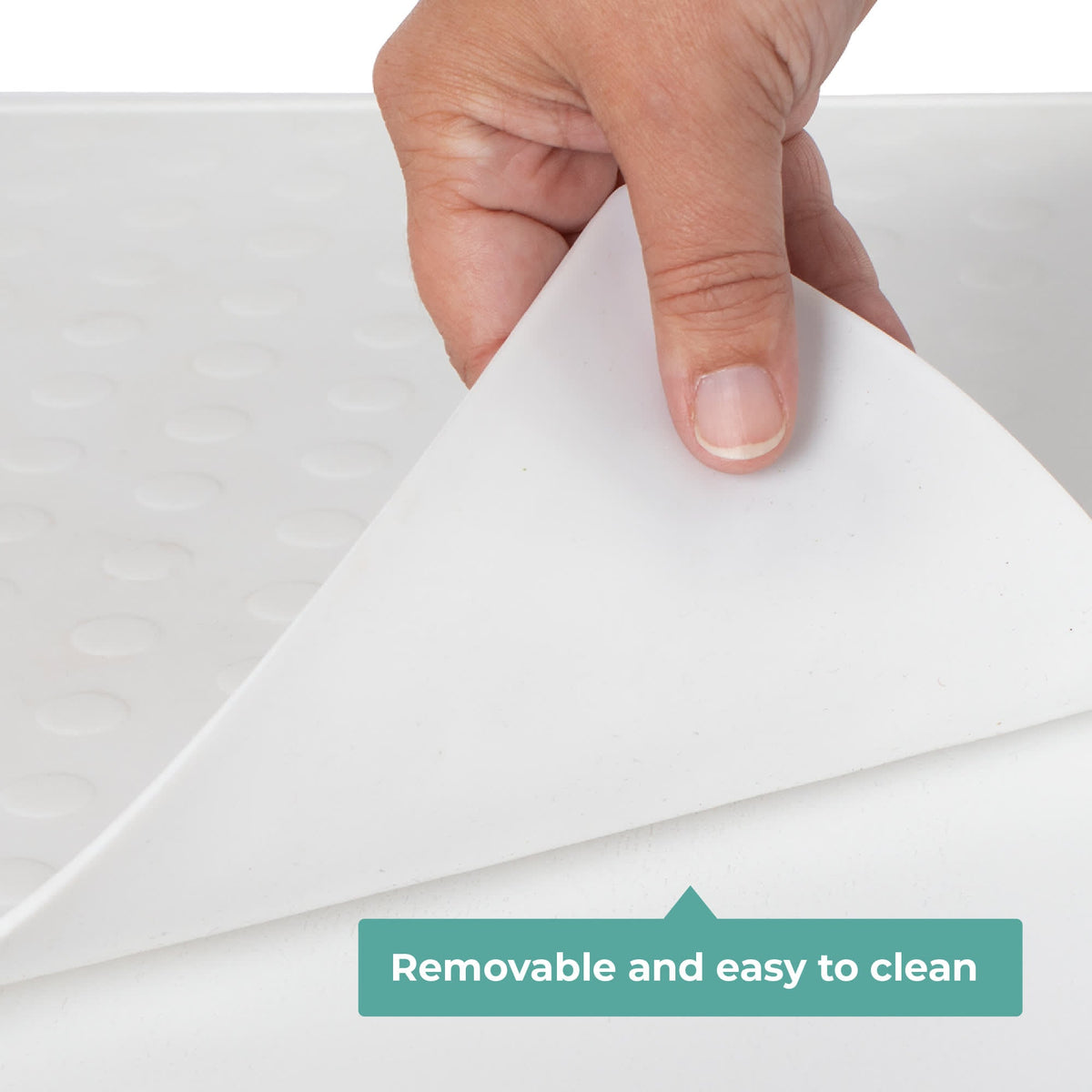 G97329 Contemporary Kitchen Helper White Mat | White