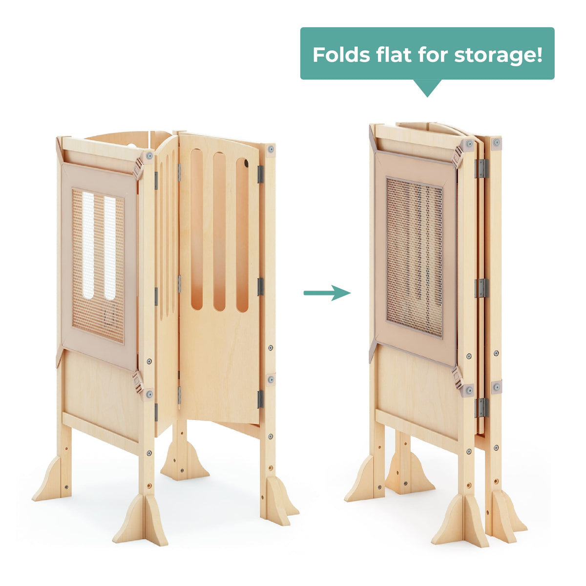 G97343 Contemporary Kitchen Helper Natural Fold | Natural