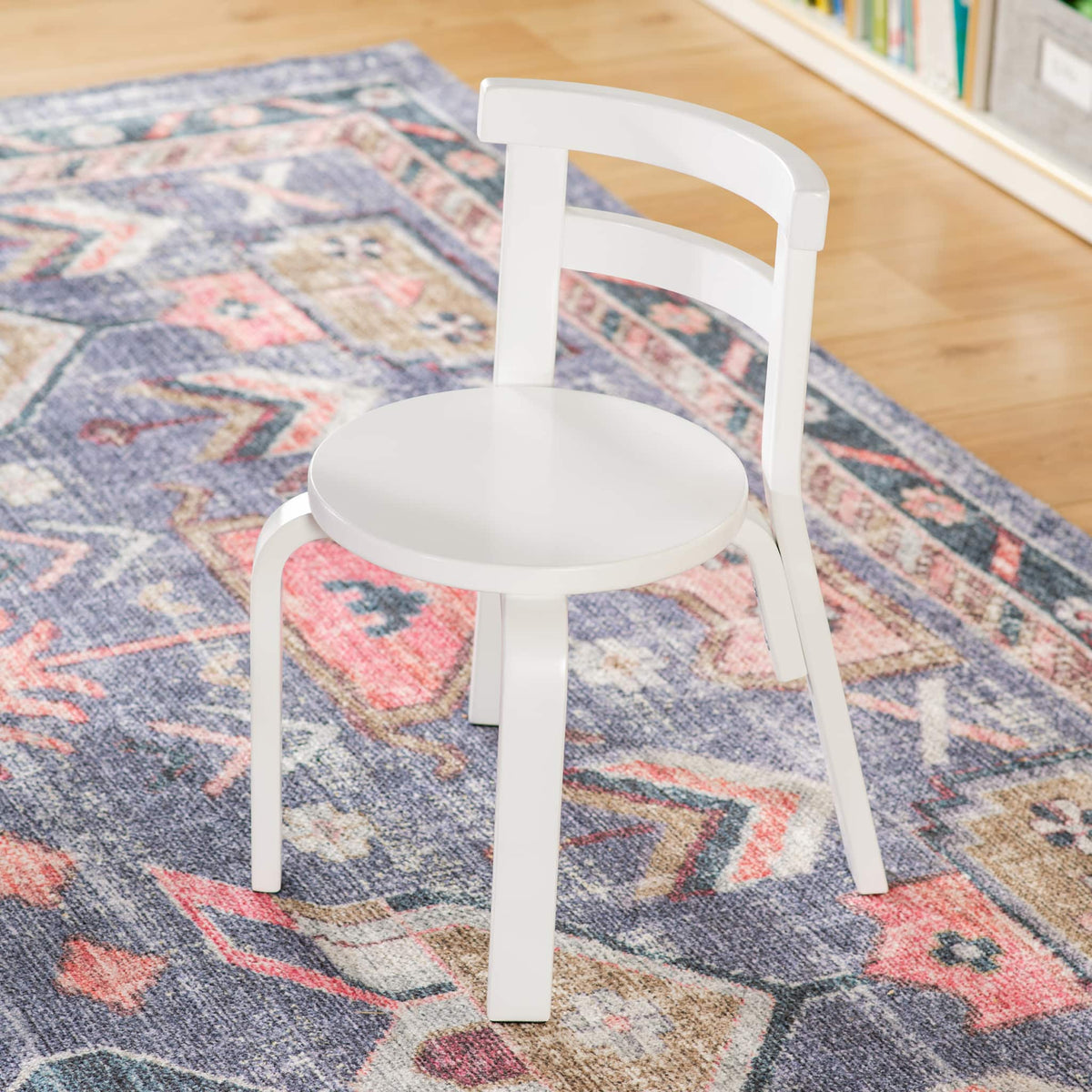 G81041 Nordic Table and 4 Chairs White Env 2417 | White