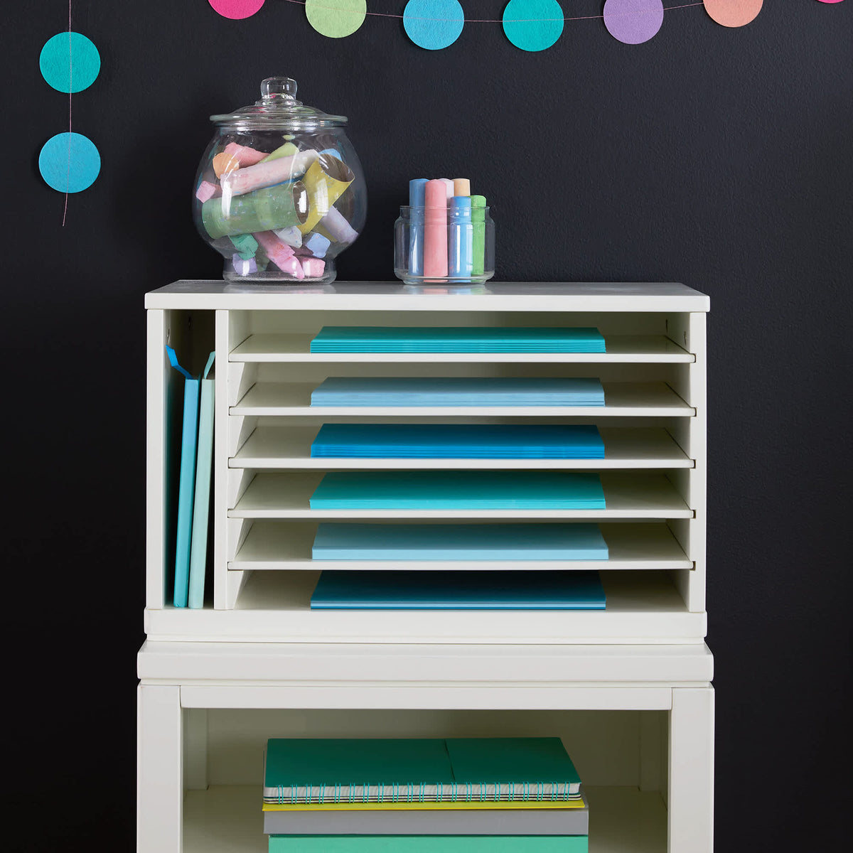 G77105 Martha Stewart Crafting Kids Paper Organizer White Env 1 | Linen White