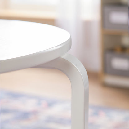 G81041 Nordic Table and 4 Chairs White Env 2426 | White