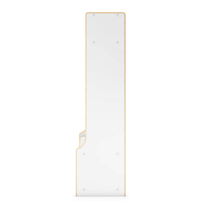 G80414 EdQ 2-Section Locker with Bench White Silo 2 Side | White