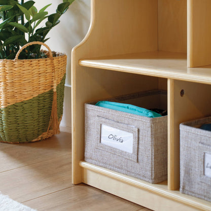 G80417 EdQ 5-Section Locker with Bench Natural Env 1560 Detail | Natural
