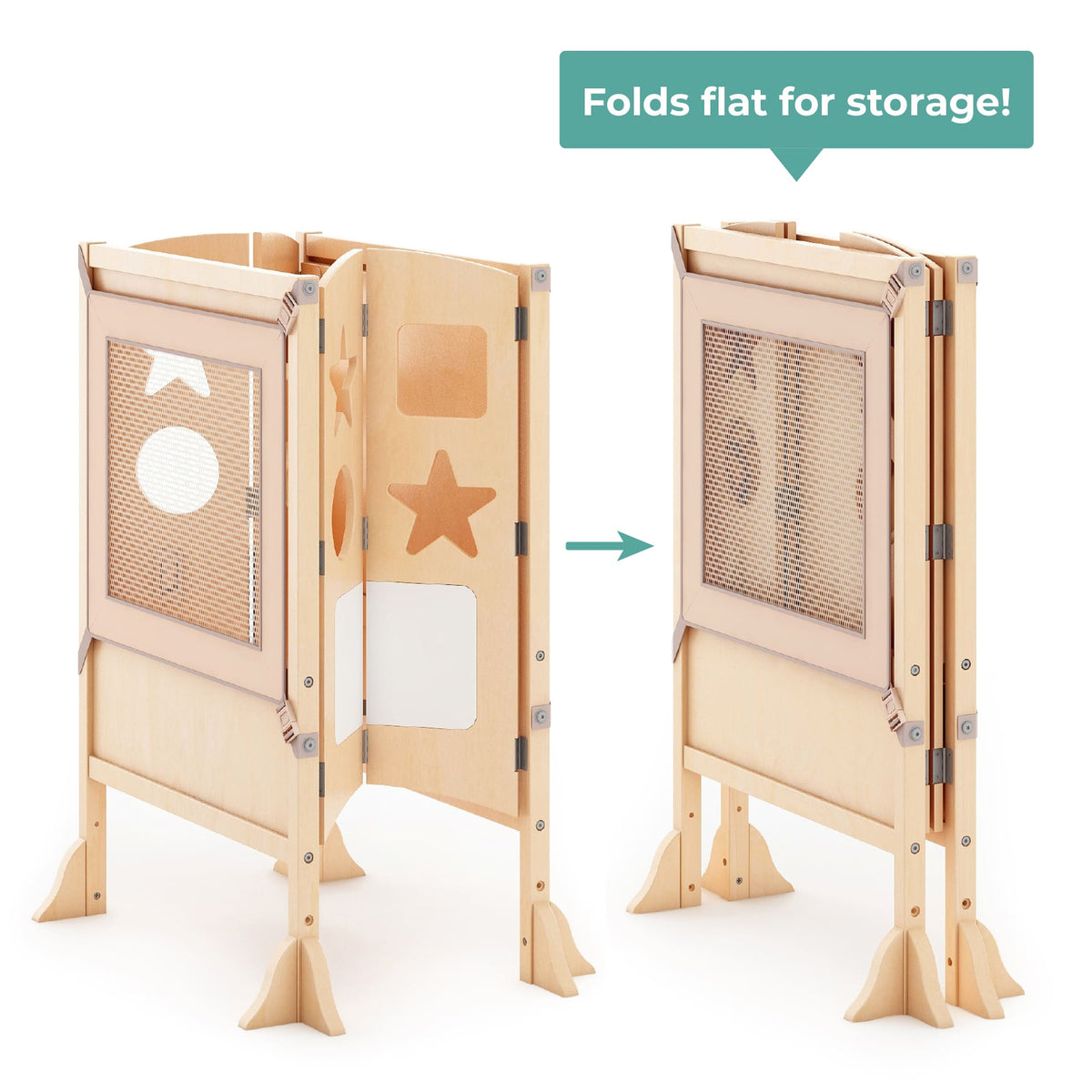 G97326 Classic Kitchen Helper Double Natural Folding | Natural