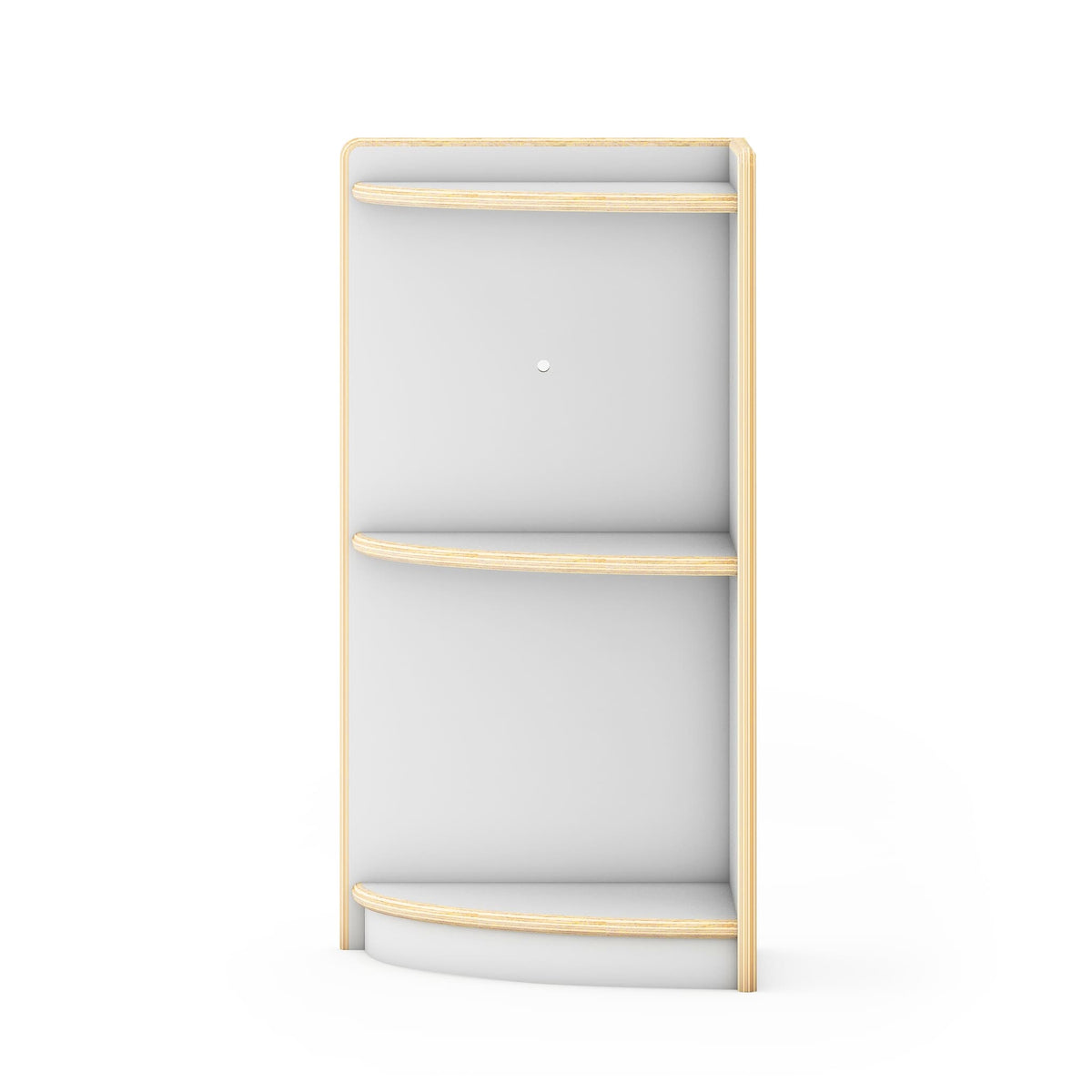 G92221 Curated Storage 2-Tier Corner Unit White Silo 2 Front | White